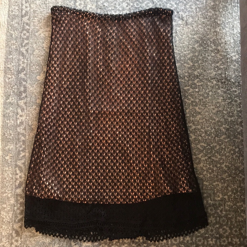 J.Jill hand crocheted pencil skirt